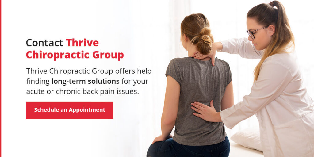 Contact Thrive Chiropractic Group